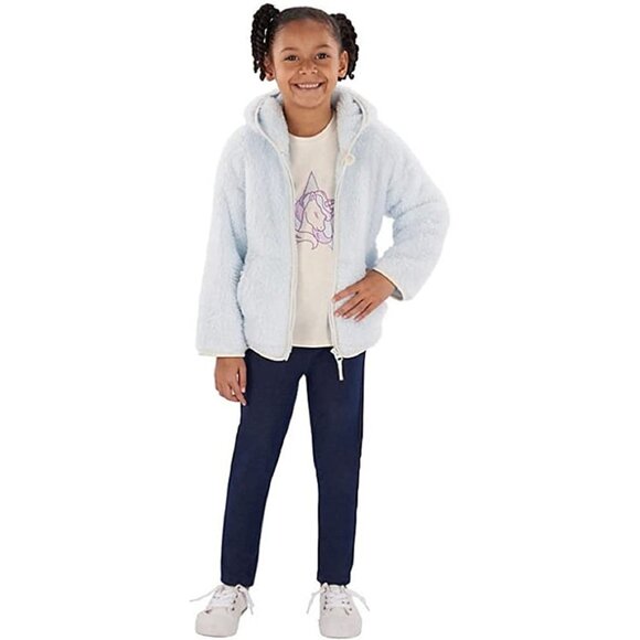 Members Mark Matching 3 Piece Set Unicorn Girls Top Leggings Fuzzy Soft‎ Jacket - Picture 7 of 13